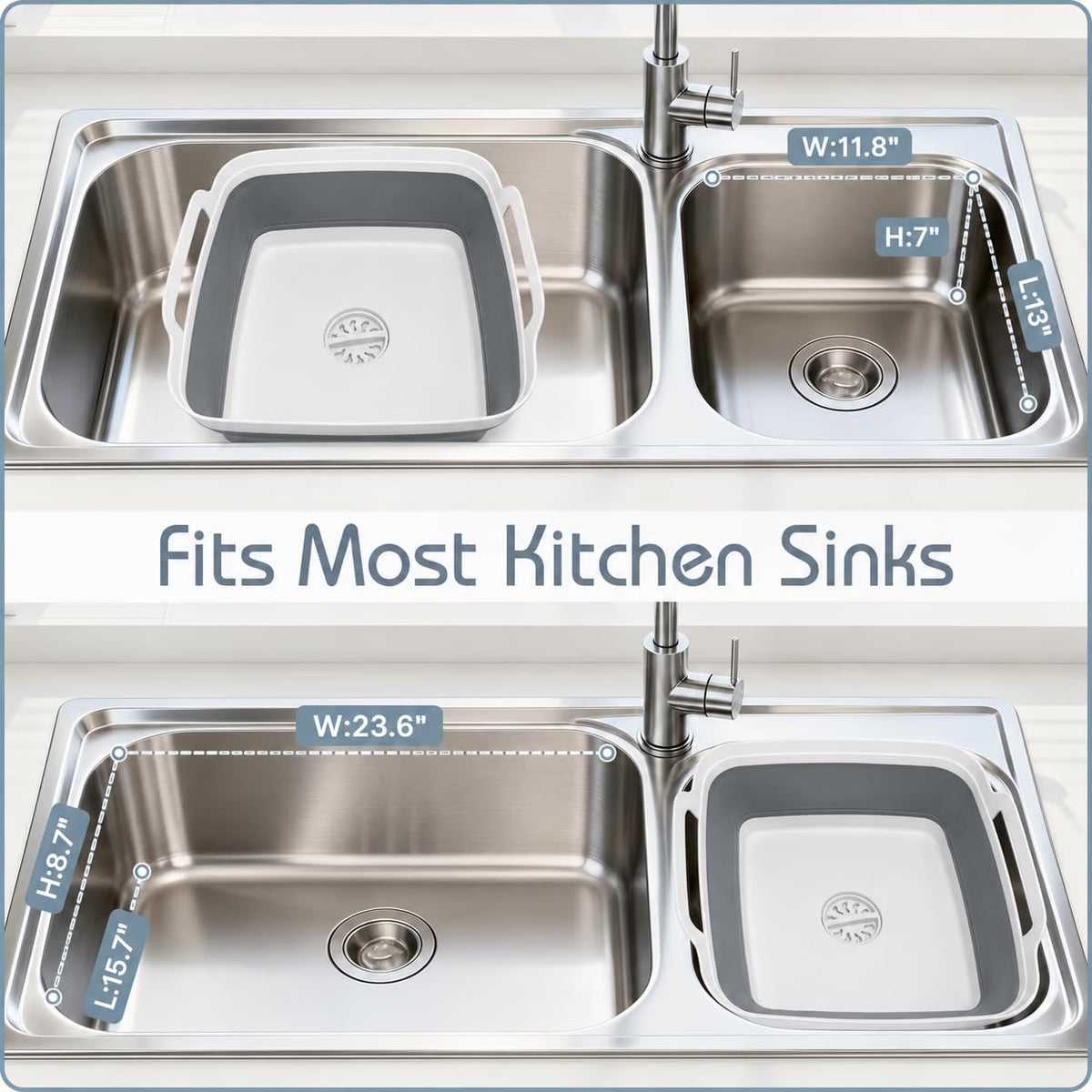 Collapsible Dish Sink Storage Basket 9L