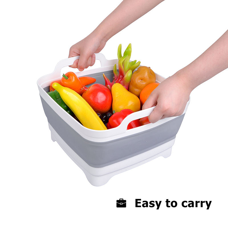 Collapsible Dish Sink Storage Basket 9L